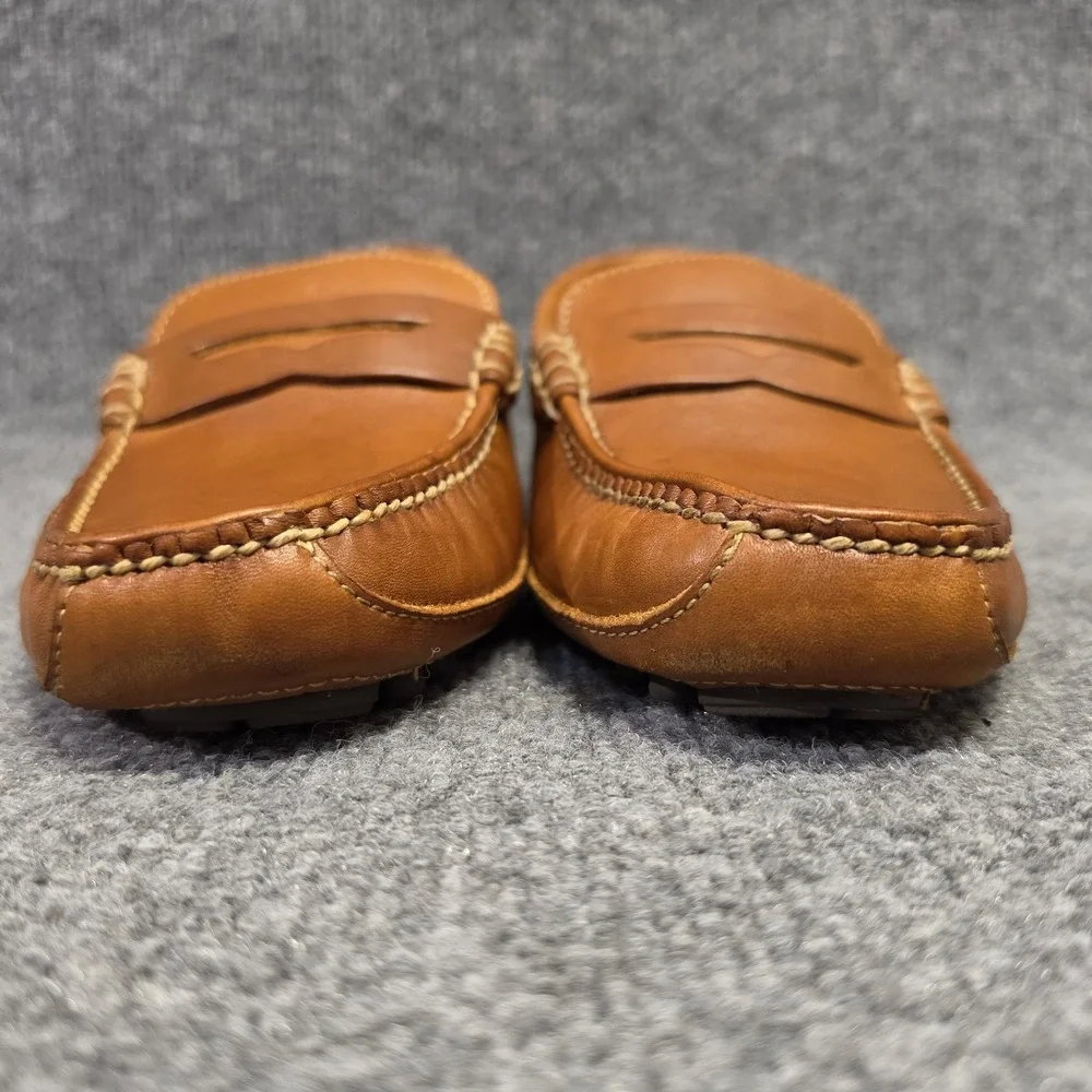 Cole Haan Grant Canoe Penny Loafers Mens 8.5M Brown Leather Driving Shoes C12134